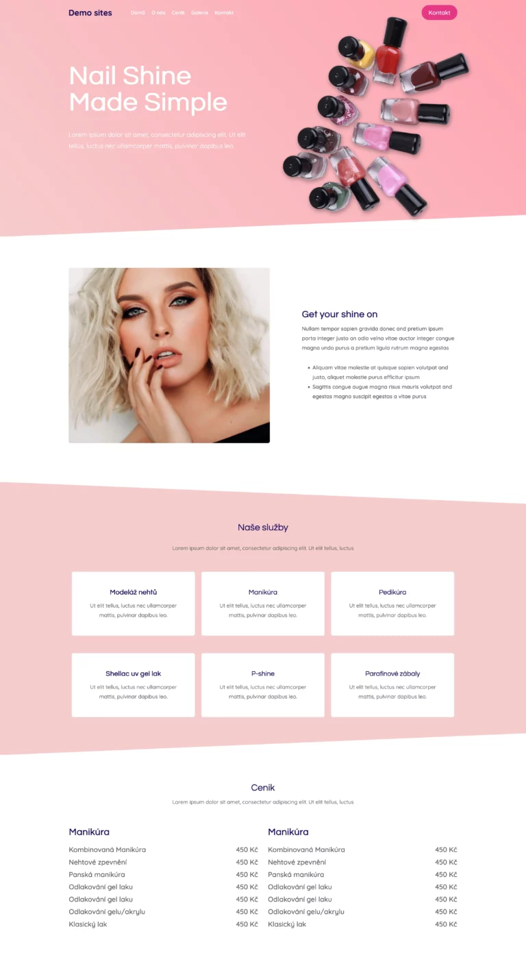 Mẫu dành cho tiệm Nails 10