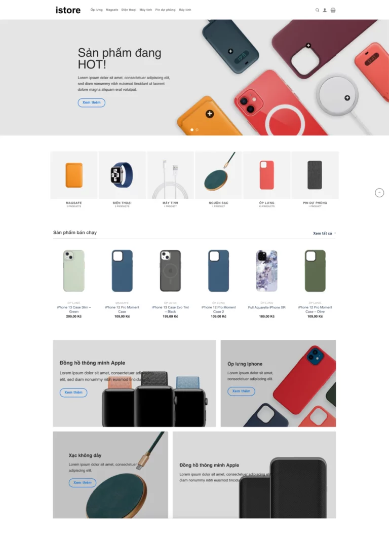 Mẫu Eshop điện thoại