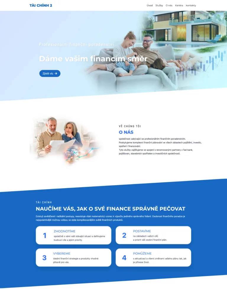 Mẫu web Tài chính 02